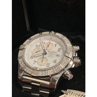 breitling chronomat automatic d& 39|breitling chronometre automatic diamond bezel.